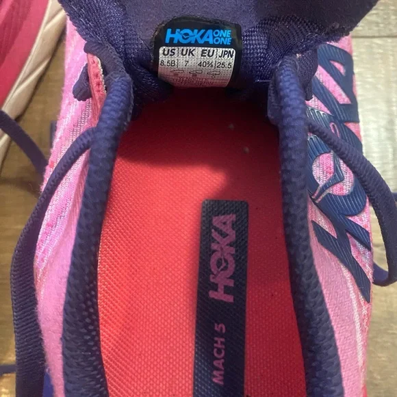 HOKA MACH 5 WOMENS SIZE 8.5 REG WIDTH - Picture 8 of 9